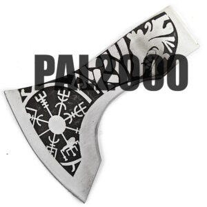 Axe - Custom Handmade Stainless Steel Viking Head Axe only, Gorgeous Ax - Ax Head with Leather Sheath 2000