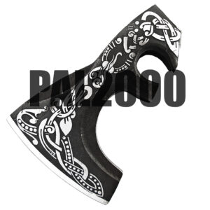 Axe - Custom Handmade Stainless Steel Viking Head Axe only, Gorgeous Ax - Ax Head with Leather Sheath 2013
