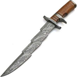 Custom Knives - Rose Wood Sub Hilt Handle - Handmade Damascus Steel, Knife, 9157