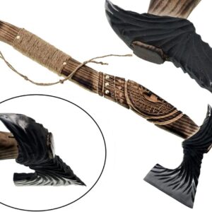 Axe - Custom Handmade Stainless Steel Viking Axe Gorgeous - Solid Wood Handle - Ax - 3003