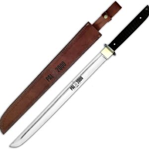 Full Tang Double Hand Knives - Custom Handmade 29.5 Inch knife - Hand Forged D2 steel Knife - Knife With Sheath 9979