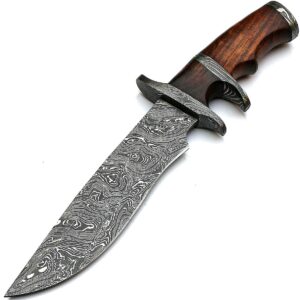 Custom Knives - Rose Wood Sub Hilt Handle - Handmade Damascus Steel, Knife, 9273
