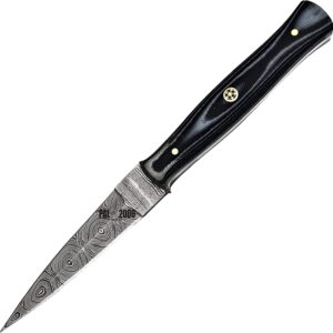 Handmade Damascus Steel - Knife With Sheath - Double Edge Blade Dagger Knife 2055