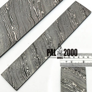 Damascus Steel Billet - Twist Pattern 24"x2"x5mm 9026