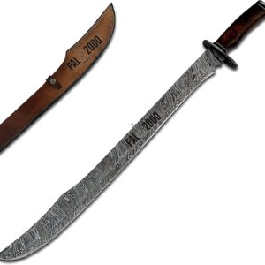 Full Tang Handle Knives - Hand Forged - Custom Handmade - 30 Inch Sword Knife - Damascus Steel Knife - Knife With Sheath - 6042