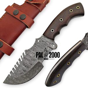 Damascus Knives - Handmade Hunting Tracker Knife 9833