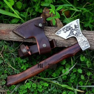 Axe - Custom Handmade Stainless Steel Viking Axe Gorgeous - Solid Wood Handle - Ax - 2019