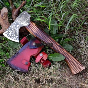 Axe - Custom Handmade Stainless Steel Viking Axe Gorgeous - Solid Wood Handle - Ax - 2018