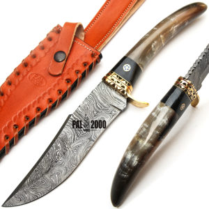 Damascus Bowie - Best Handmade Damascus Steel Bowie Knife 9478