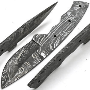 Damascus steel Blank Blade - Set of 3 Knives Blade for Knife 8919