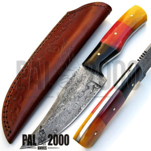 Germany Flag - Custom Made Skinner Knife with Sheath 9415