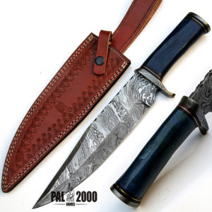Damascus Steel Knives - Custom Hand Made Knife With Sheath 9623