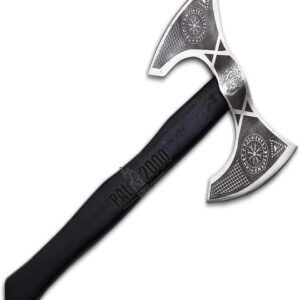 AX 2041 Custom Handmade Viking Hatchet Bearded Axe Head Camping Tomahawk Battle Tool with Sheath