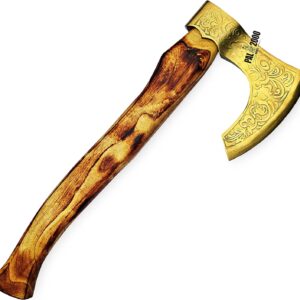 Custom Handmade Hatchet Viking Axe Real Weapon - Hatchet Axe Bearded Axe - Head Hatchet Camping Axes and Hatchets Tomahawk Axe Tool Battle Axe with Sheath 2034