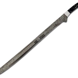 Pal 2000 Knives Custom Handmade Spring Sword - Damascus Sword with Sheath - Viking Sword Hunting Sword Full Tang longsword - Swords for Men - 6048